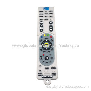 Custom Remote Control Thumb Drive, Made of Soft PVC Material, OEM Orders Welcomed